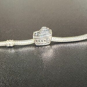 Pandora Silver All Aboard Cruise Ship Charm